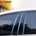 Vtear For Toyota Camry 2018 accessories car window B C pillar sticker trim black mirror reflection panel Exterior anti scratch