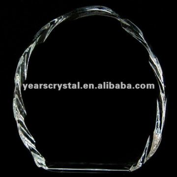 nice blank glass crystal iceberg crafts carved for home decoration(R-1172