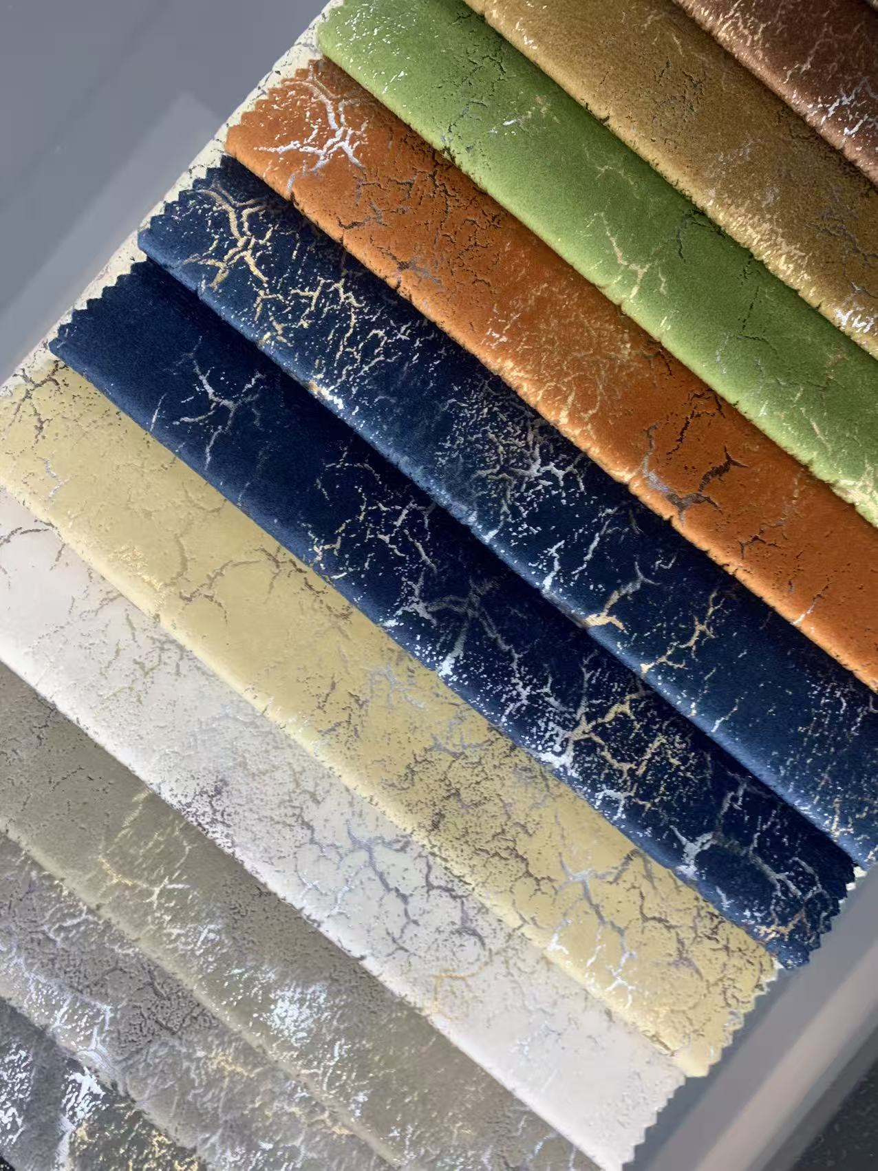 Genuine Bronzing Printing Bonding Holland Velvet Fabric