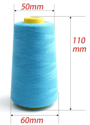Stock White Thread Cone: Bonded Polyester Sewing Thread for Quilting