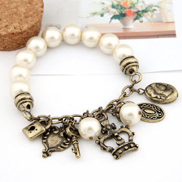 Top popolari con ottone anticato piccoli accessori shamballa perline braccialetto de shamballa
