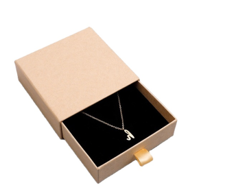 Sliding Jewelry Box Kraft Paper Gift Packaging