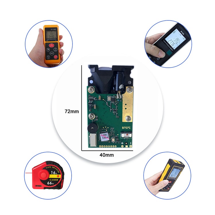 80 m laserafstandsmeter hoofdsensor