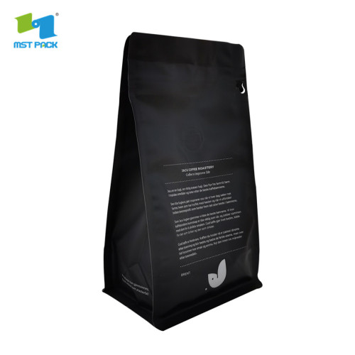 stojanový sáček recyklovatelný znovu uzavíratelný kávový sáček na zip se zipem a ventilem