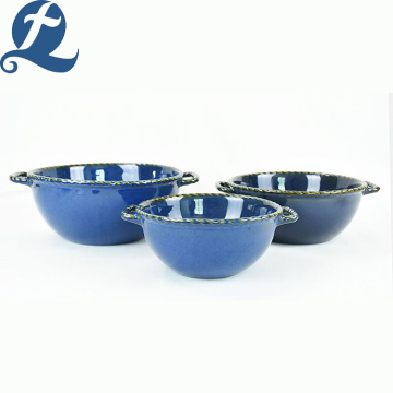 Custom Cooking Ceramic Round Soup Pot Tableware