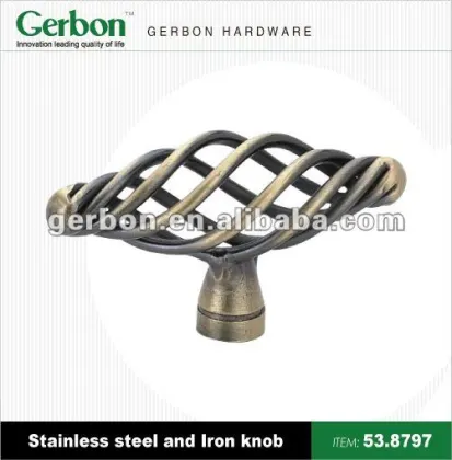 Stainless Steel and Iron Knob