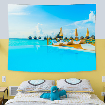 Minimalist partition decorative tapestry
