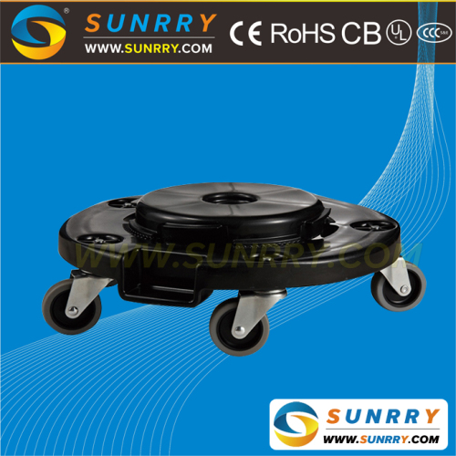 PE heavy duty car dolly for the recycle round container with wheel