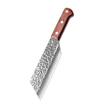 5CR15 Couteau de boucher en acier inoxydable avec hache de guerre pour le camping en plein air