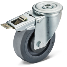 Extra heavy duty twin wheel casters with lock