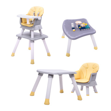 6-in-1 Multi-Function Baby High Chair & Study Desk