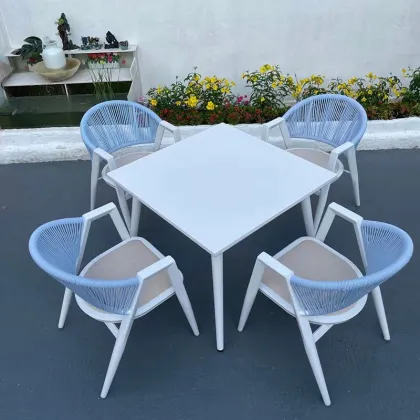 chair table set garden rope garden furniture