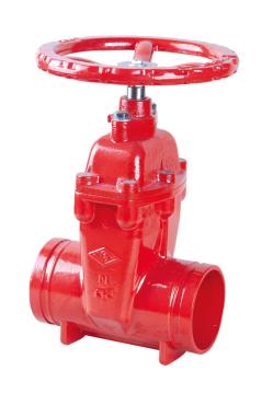 DIN Grooved Resilient NRS Gate Valve