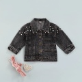 Toddler Jacket Denim Button Cardigan