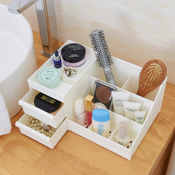 Home Plastic Cosmetic Makeup with Drawer