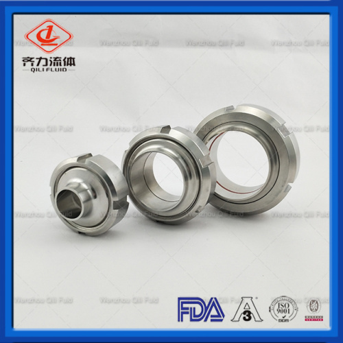 sanitary stainless steel DIN Union with gasket