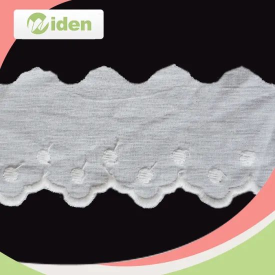 White African Cotton Embroidery Lace Trim Dry Lace Material for Garments