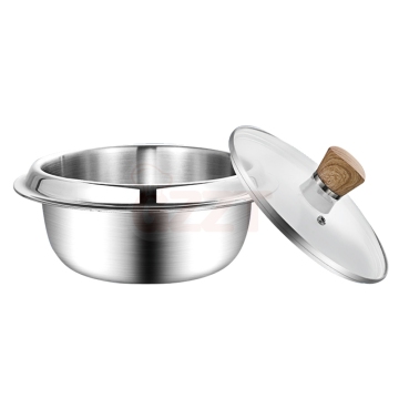 Korea Custom Stainless Steel Rice Mixing Pot with Lid