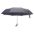 Parapluie pliant gris de qualité supérieure