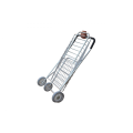 Portable folding shopping basket cart