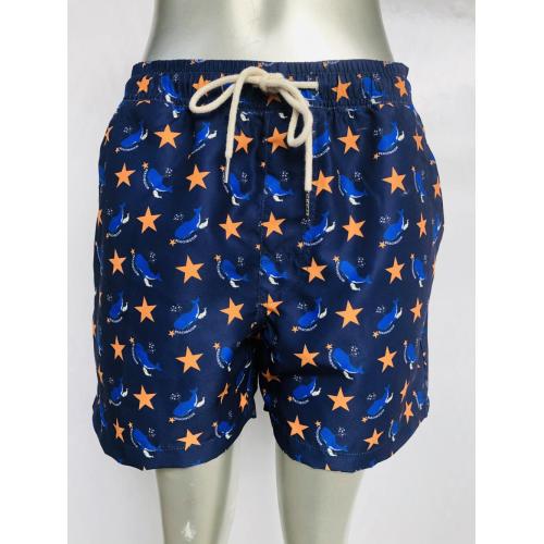 China Whale star print men's beach shorts Manufactory