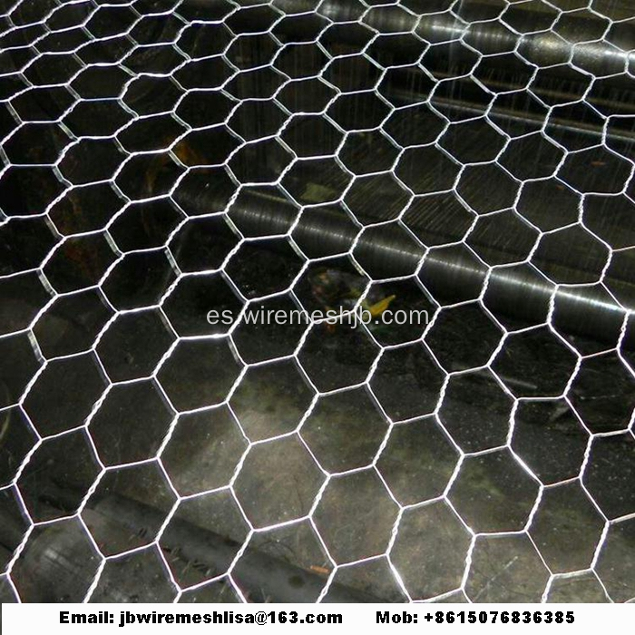 Red de alambre hexagonal galvanizada