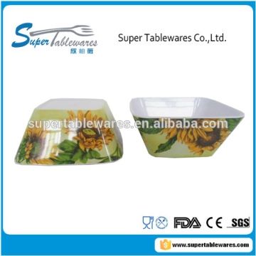 Wholesale BPA Free Food Grade Square Shape Melamine Bowl