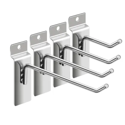 Retail Display Rack with Hooks and Shelves
