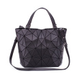 Women's bucket bag diamond bag Women's versatile matte single shoulder cross bag folding bag