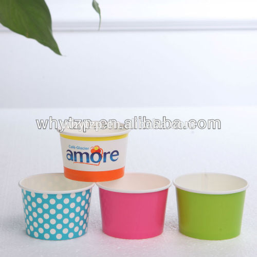 12oz Double PE coated custom design ice cream paper cup from China