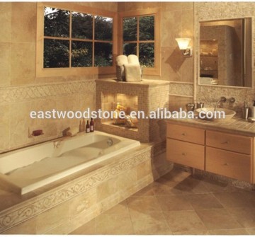 cheap marble mosaic tiles travertine marble bathroom