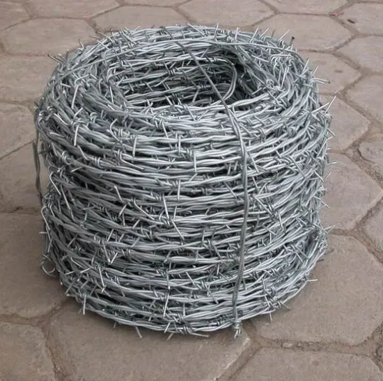 Blue Silver Pvc Coated Razor Twist High Tensile Barbed Wire For Good Protection