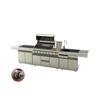 ODM OEM Outdoor Stainless BBQ Grill Modular Kitchen Cabinet Barbecue Kitchen