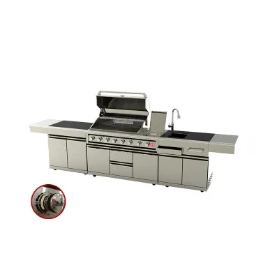 ODM OEM Outdoor Stainless BBQ Grill Modular Kitchen Cabinet Barbecue Kitchen