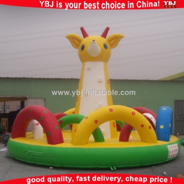 bouncy castle with climbing wall/ bounce castle/ cheap inflatable bouncer playground