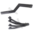 Schwarz Complete 4 in 1 Edelstahlableitungsmuffler für Kawasaki GPZ750S 1983-1985 1981-1982 Kawasaki Z750RS