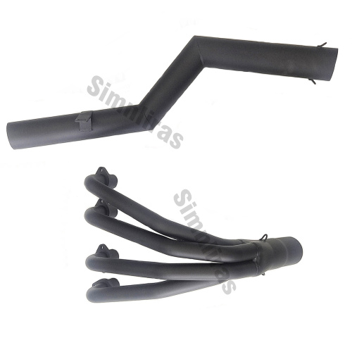 Schwarz Complete 4 in 1 Edelstahlableitungsmuffler für Kawasaki GPZ750S 1983-1985 1981-1982 Kawasaki Z750RS