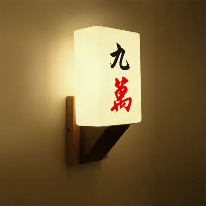 Cheap Price Mahjong Shaped Night Light USB Rechargeable LED Night Light Table Lamp Home club Decorative LED Mahjong  Night light