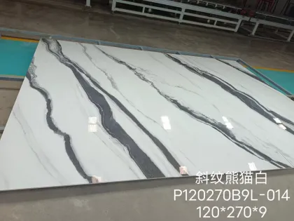 Rock slab raw stone diagonal panda white