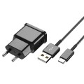 USB-C Type-C 충전기 케이블이있는 15W 벽 충전기