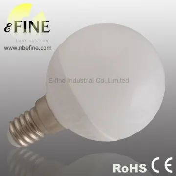 LED 3W bulb E14 G50 mini globe led lamp ceramic lamp body 250lm
