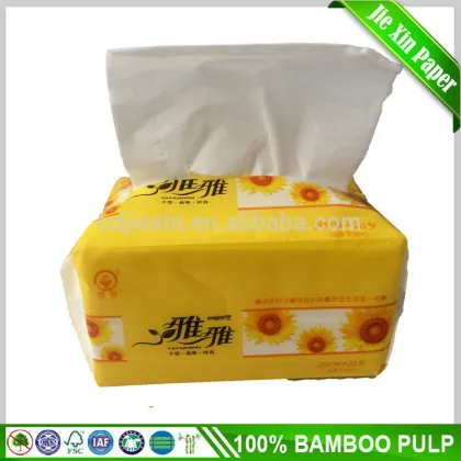 Facial tissue plastic package/business facial tissue in alibaba best sellers