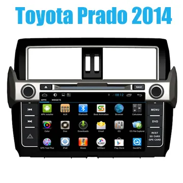 Quad Core Car Radio Dvd Navigation Toyota Prado 2014