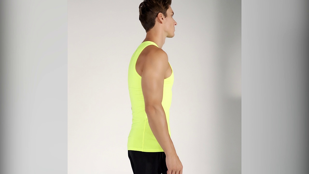 2021 Men Fitness sleeveless shirt Male mesh breathable