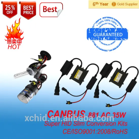 12v 24v 35w 55w hid xenon kit conversion lamp 881 bulbs&ballasts canbus