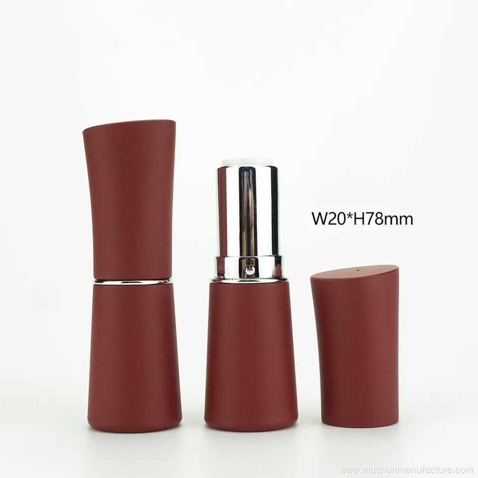 Empty lipstick round tube luxury