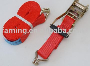 2"x10m tie down with j hooks 5000kgs