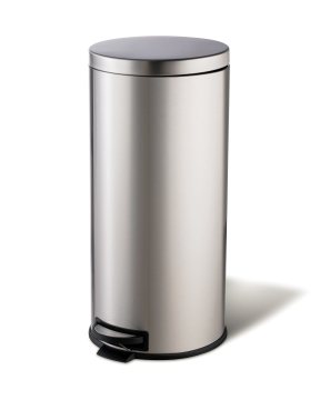 Household Foot Pedal Round Stainless Steel Bedroom Trash Can