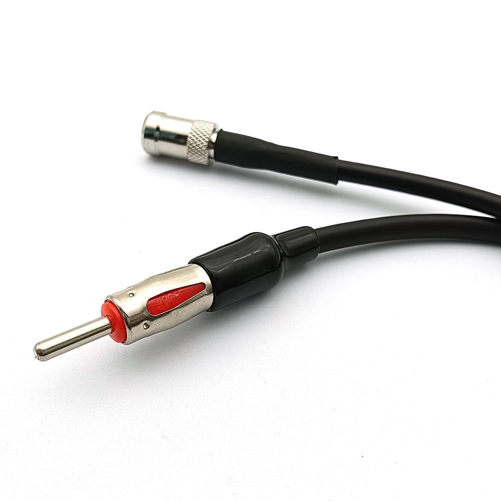 DIN to ISO Aftermarket Radio Antenna Adapter Cable