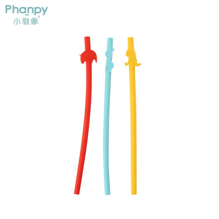 Chinese Silicone Straws Reusable Collapsible Long Straw